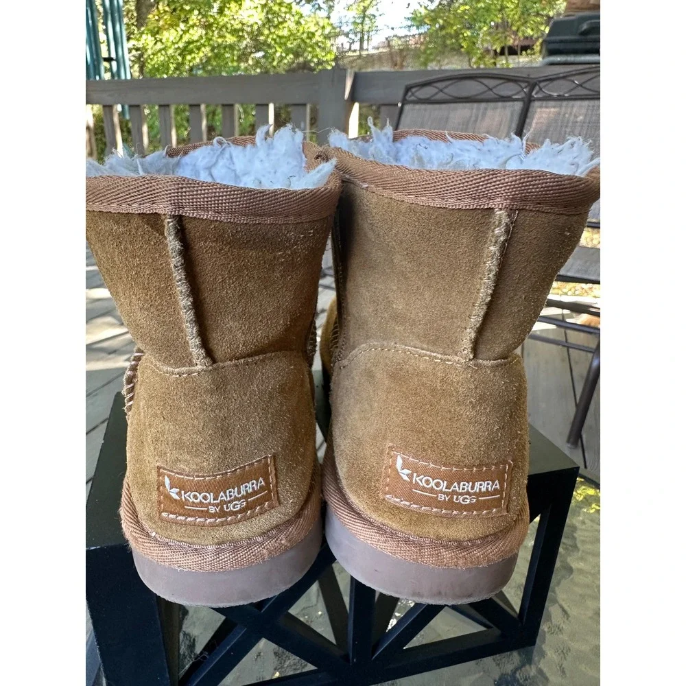 Koolaburra by UGG Kids‎ Suede Leather Zip Winter Ankle Boots Size 6